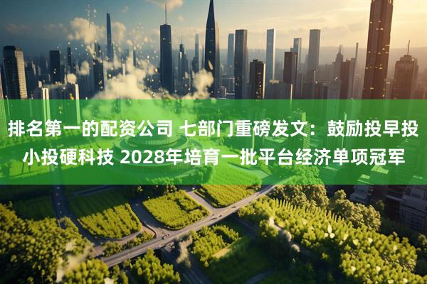 排名第一的配资公司 七部门重磅发文：鼓励投早投小投硬科技 2028年培育一批平台经济单项冠军